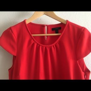 Red J.crew dress with pockets